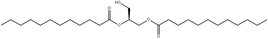 1,2-二月桂酰-SN-甘油 结构式