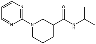 3-Piperidinecarboxamide,N-(1-methylethyl)-1-(2-pyrimidinyl)-(9CI) 结构式