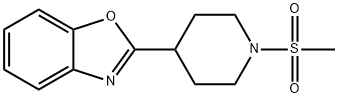 Benzoxazole, 2-[1-(methylsulfonyl)-4-piperidinyl]- (9CI) 结构式