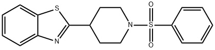 Piperidine, 4-(2-benzothiazolyl)-1-(phenylsulfonyl)- (9CI) 结构式