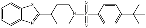 Piperidine, 4-(2-benzothiazolyl)-1-[[4-(1,1-dimethylethyl)phenyl]sulfonyl]- (9CI) 结构式