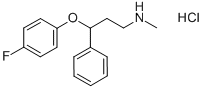 GAMA-(4-FLUOROPHENOXY)-N-METHYL-BENZENEPROPANAMINE HYDROCHLORIDE 结构式