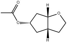 2H-Cyclopenta[b]furan-5-ol,hexahydro-,acetate,(3aR,5S,6aS)-(9CI) 结构式