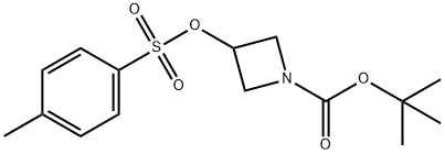 3-(对甲苯磺酰基氧基)氮杂环丁烷-1-羧酸叔丁酯 结构式