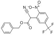 苄基-A-氰基-2-硝基-5-(三氟甲基)苯基乙酸酯 结构式