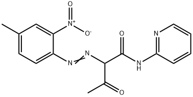 2-[(4-methyl-2-nitrophenyl)azo]-3-oxo-N-2-pyridylbutyramide 结构式