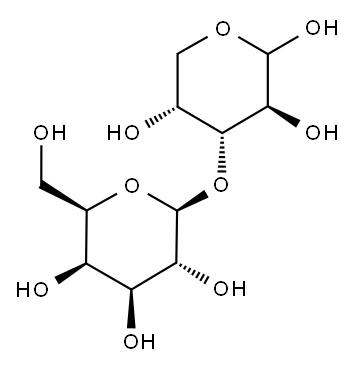 3-O-(B-D吡喃半乳糖基)-D-阿拉伯糖 结构式