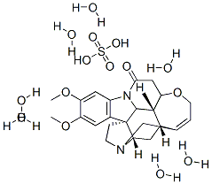 硫酸二甲基马钱子碱酯七水合物,ACS 结构式