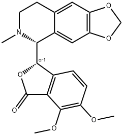 (+/-)-β-Hydrastine 结构式