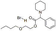 2-butoxyethyl alpha-phenylpiperidine-1-acetate hydrobromide 结构式