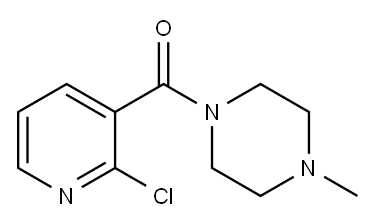 (2-氯吡啶-3-基)(4-甲基哌嗪-1-基)甲酮 结构式