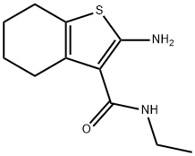 2-氨基-N-乙基-4,5,6,7-四氢苯并[B]噻吩-3-甲酰胺 结构式