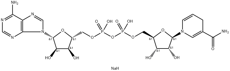 beta-烟酰胺腺嘌呤二核苷二钠 结构式