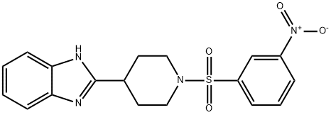 Piperidine, 4-(1H-benzimidazol-2-yl)-1-[(3-nitrophenyl)sulfonyl]- (9CI) 结构式