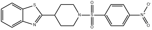 Piperidine, 4-(2-benzothiazolyl)-1-[(4-nitrophenyl)sulfonyl]- (9CI) 结构式