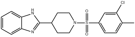 Piperidine, 4-(1H-benzimidazol-2-yl)-1-[(3-chloro-4-methylphenyl)sulfonyl]- (9CI) 结构式