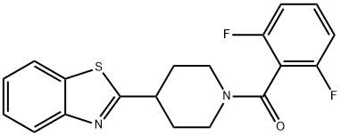 Piperidine, 4-(2-benzothiazolyl)-1-(2,6-difluorobenzoyl)- (9CI) 结构式