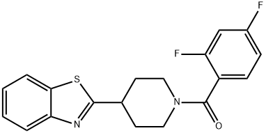 Piperidine, 4-(2-benzothiazolyl)-1-(2,4-difluorobenzoyl)- (9CI) 结构式