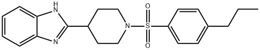 Piperidine, 4-(1H-benzimidazol-2-yl)-1-[(4-propylphenyl)sulfonyl]- (9CI) 结构式