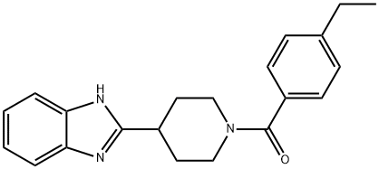 Piperidine, 4-(1H-benzimidazol-2-yl)-1-(4-ethylbenzoyl)- (9CI) 结构式