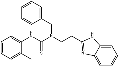 Thiourea, N-[2-(1H-benzimidazol-2-yl)ethyl]-N-(2-methylphenyl)-N-(phenylmethyl)- (9CI) 结构式