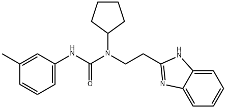 Urea, N-[2-(1H-benzimidazol-2-yl)ethyl]-N-cyclopentyl-N-(3-methylphenyl)- (9CI) 结构式