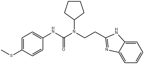 Urea, N-[2-(1H-benzimidazol-2-yl)ethyl]-N-cyclopentyl-N-[4-(methylthio)phenyl]- (9CI) 结构式