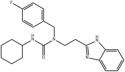 Urea, N-[2-(1H-benzimidazol-2-yl)ethyl]-N-cyclohexyl-N-[(4-fluorophenyl)methyl]- (9CI) 结构式