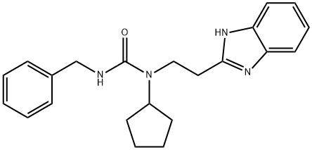 Urea, N-[2-(1H-benzimidazol-2-yl)ethyl]-N-cyclopentyl-N-(phenylmethyl)- (9CI) 结构式