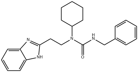 Urea, N-[2-(1H-benzimidazol-2-yl)ethyl]-N-cyclohexyl-N-(phenylmethyl)- (9CI) 结构式