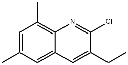 Quinoline, 2-chloro-3-ethyl-6,8-dimethyl- (9CI) 结构式