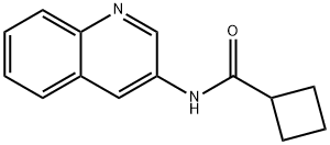 Cyclobutanecarboxamide, N-3-quinolinyl- (9CI) 结构式