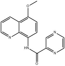 Pyrazinecarboxamide, N-(5-methoxy-8-quinolinyl)- (9CI) 结构式