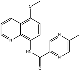 Pyrazinecarboxamide, N-(5-methoxy-8-quinolinyl)-5-methyl- (9CI) 结构式