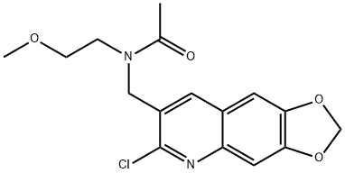 Acetamide, N-[(6-chloro-1,3-dioxolo[4,5-g]quinolin-7-yl)methyl]-N-(2-methoxyethyl)- (9CI) 结构式