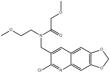Acetamide, N-[(6-chloro-1,3-dioxolo[4,5-g]quinolin-7-yl)methyl]-2-methoxy-N-(2-methoxyethyl)- (9CI) 结构式