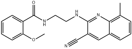 Benzamide, N-[2-[(3-cyano-8-methyl-2-quinolinyl)amino]ethyl]-2-methoxy- (9CI) 结构式