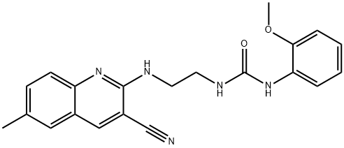 Urea, N-[2-[(3-cyano-6-methyl-2-quinolinyl)amino]ethyl]-N-(2-methoxyphenyl)- (9CI) 结构式