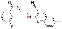 Benzamide, N-[2-[(3-cyano-6-methyl-2-quinolinyl)amino]ethyl]-3-fluoro- (9CI) 结构式