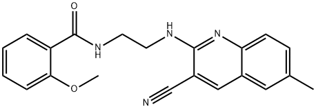 Benzamide, N-[2-[(3-cyano-6-methyl-2-quinolinyl)amino]ethyl]-2-methoxy- (9CI) 结构式