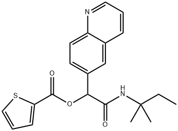 2-Thiophenecarboxylicacid,2-[(1,1-dimethylpropyl)amino]-2-oxo-1-(6-quinolinyl)ethylester(9CI) 结构式