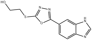 Ethanol, 2-[[5-(1H-benzimidazol-5-yl)-1,3,4-oxadiazol-2-yl]thio]- (9CI) 结构式