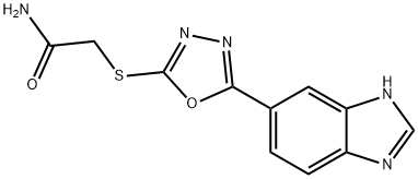 Acetamide, 2-[[5-(1H-benzimidazol-5-yl)-1,3,4-oxadiazol-2-yl]thio]- (9CI) 结构式