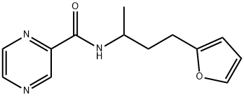 Pyrazinecarboxamide, N-[3-(2-furanyl)-1-methylpropyl]- (9CI) 结构式