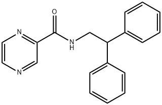 Pyrazinecarboxamide, N-(2,2-diphenylethyl)- (9CI) 结构式