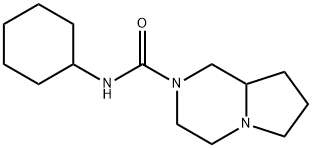 Pyrrolo[1,2-a]pyrazine-2(1H)-carboxamide, N-cyclohexylhexahydro- (9CI) 结构式