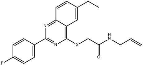 Acetamide, 2-[[6-ethyl-2-(4-fluorophenyl)-4-quinazolinyl]thio]-N-2-propenyl- (9CI) 结构式