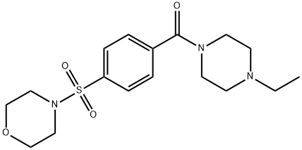 Piperazine, 1-ethyl-4-[4-(4-morpholinylsulfonyl)benzoyl]- (9CI) 结构式