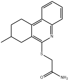 Acetamide, 2-[(7,8,9,10-tetrahydro-8-methyl-6-phenanthridinyl)thio]- (9CI) 结构式
