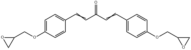 1,5-bis[4-(2,3-epoxypropyloxy)phenyl]penta-1,4-dien-3-one 结构式